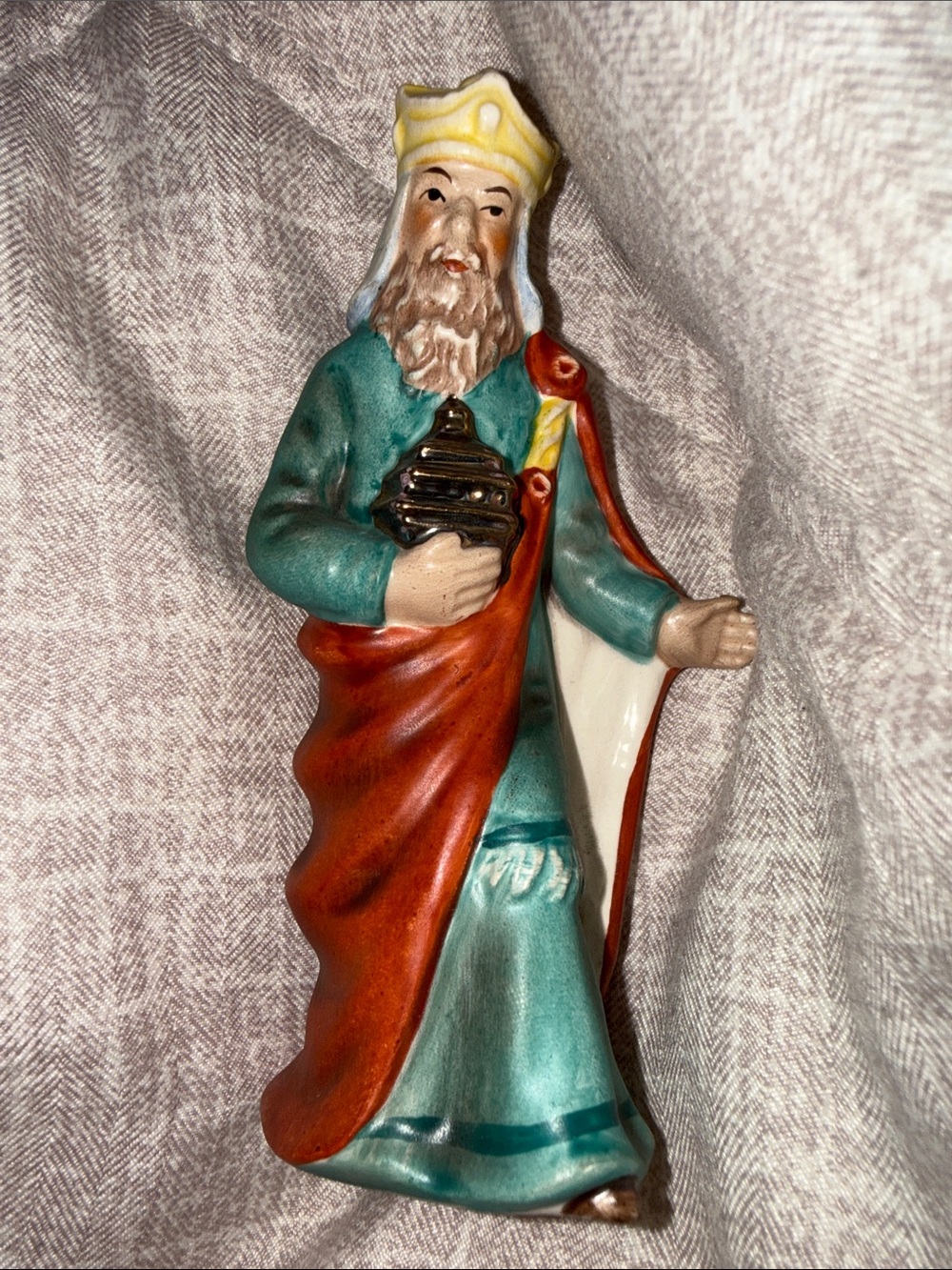Vintage Goebel Nativity Wise Man Balthazar Figurine HX227E W. Germany TMK-6